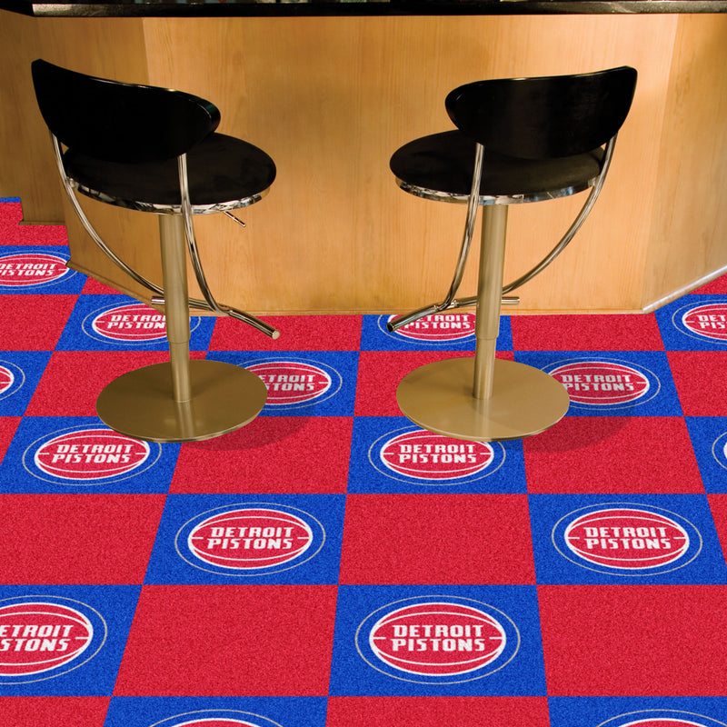 Detroit Pistons NBA Team Carpet Tiles