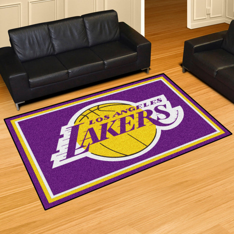 Los Angeles Lakers NBA 5x8 Plush Rug