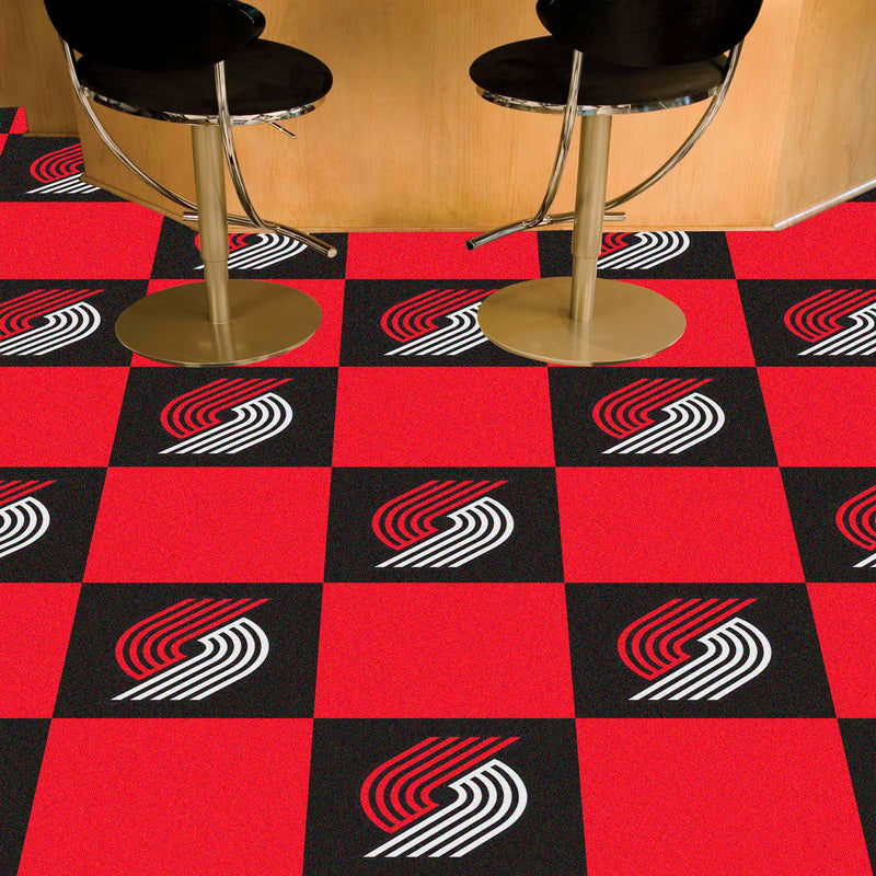 Portland Trail Blazers NBA Team Carpet Tiles