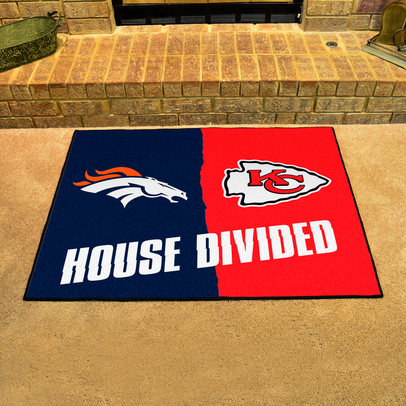 House Divided - Broncos / Chiefs NFL Mats