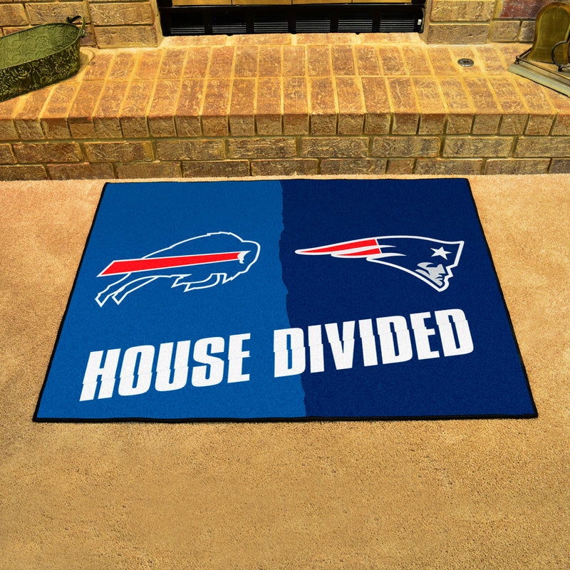 House Divided - Bills / Patriots NFL Mats