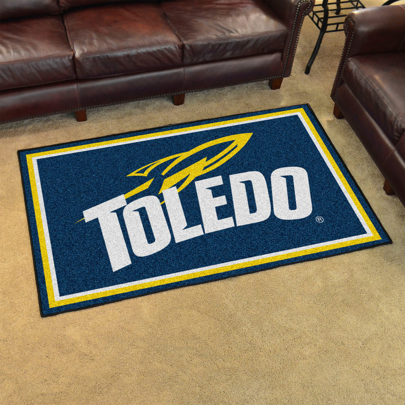 University of Toledo Collegiate 4x6 Plush Rug