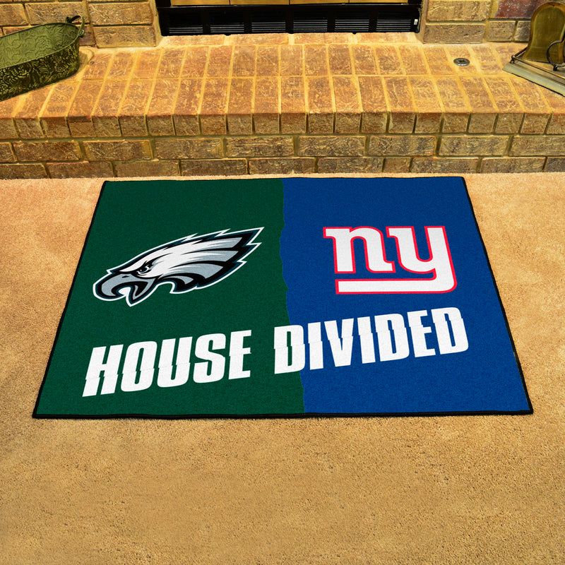House Divided - Eagles / Giants NFL Mats