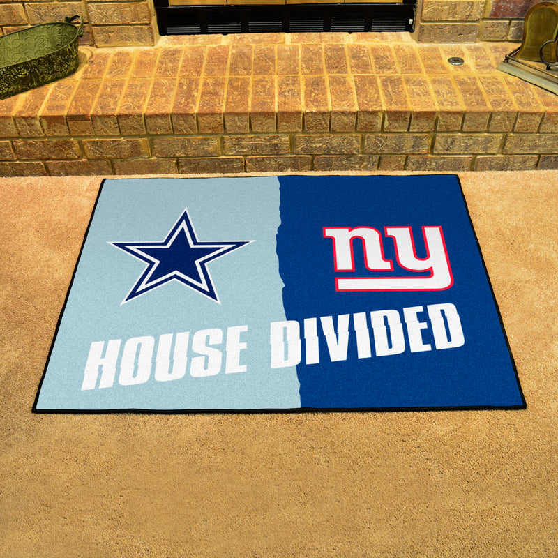 House Divided - Cowboys / Giants NFL Mats