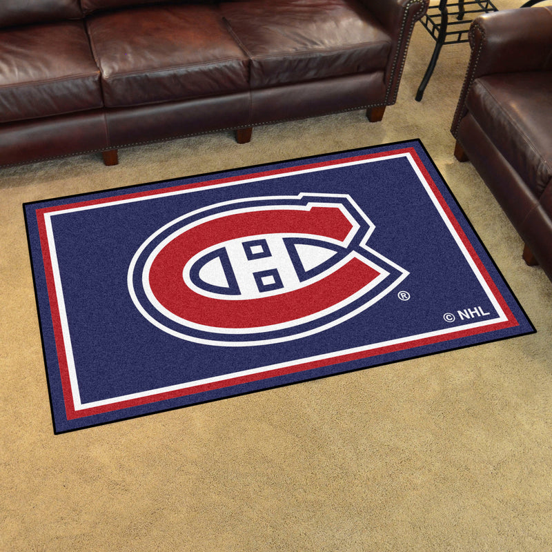Montreal Canadiens NHL 4x6 Plush Rug