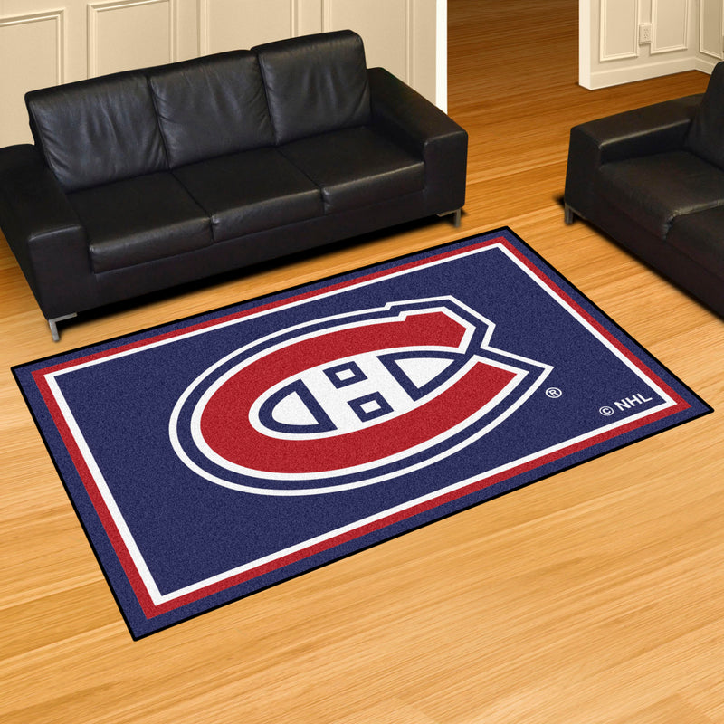 Habs Rug Montreal Canadiens NHL 5x8 Plush Rug | Made in the USA