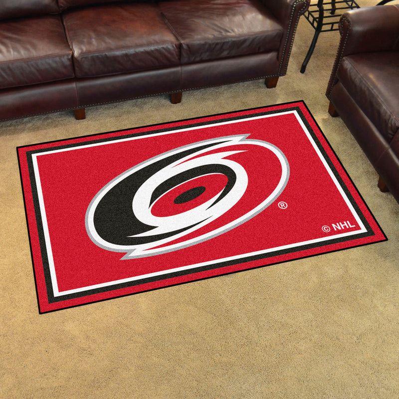 Carolina Hurricanes NHL 4x6 Plush Rug