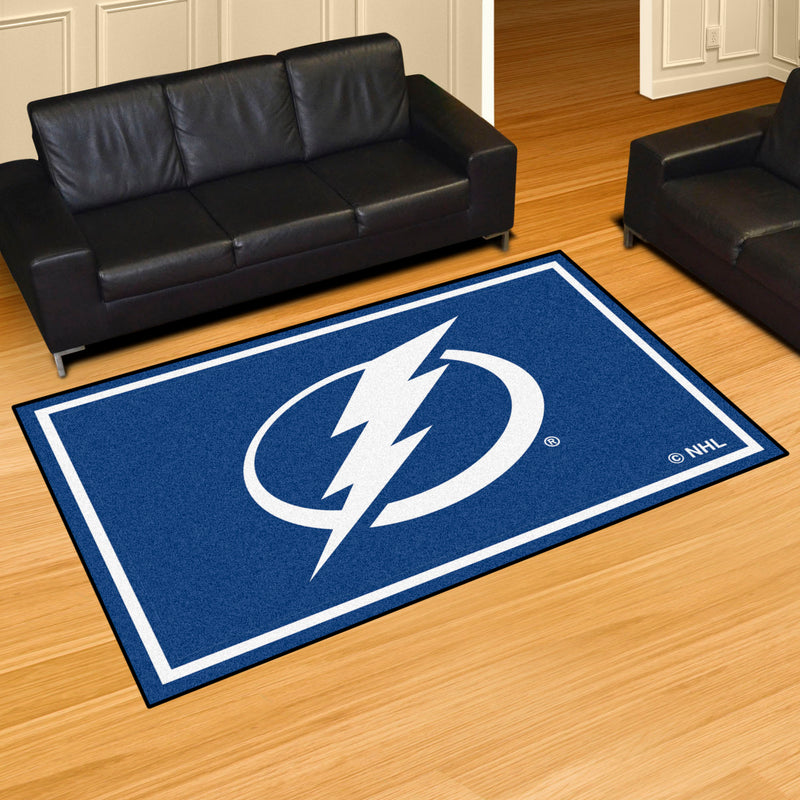 Tampa Bay Lightning NHL 5x8 Plush Rug