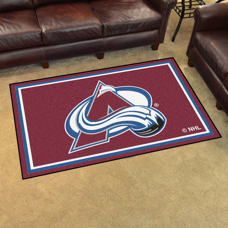 Colorado Avalanche NHL 4x6 Plush Rug