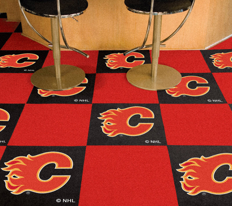 Calgary Flames NHL Team Carpet Tiles