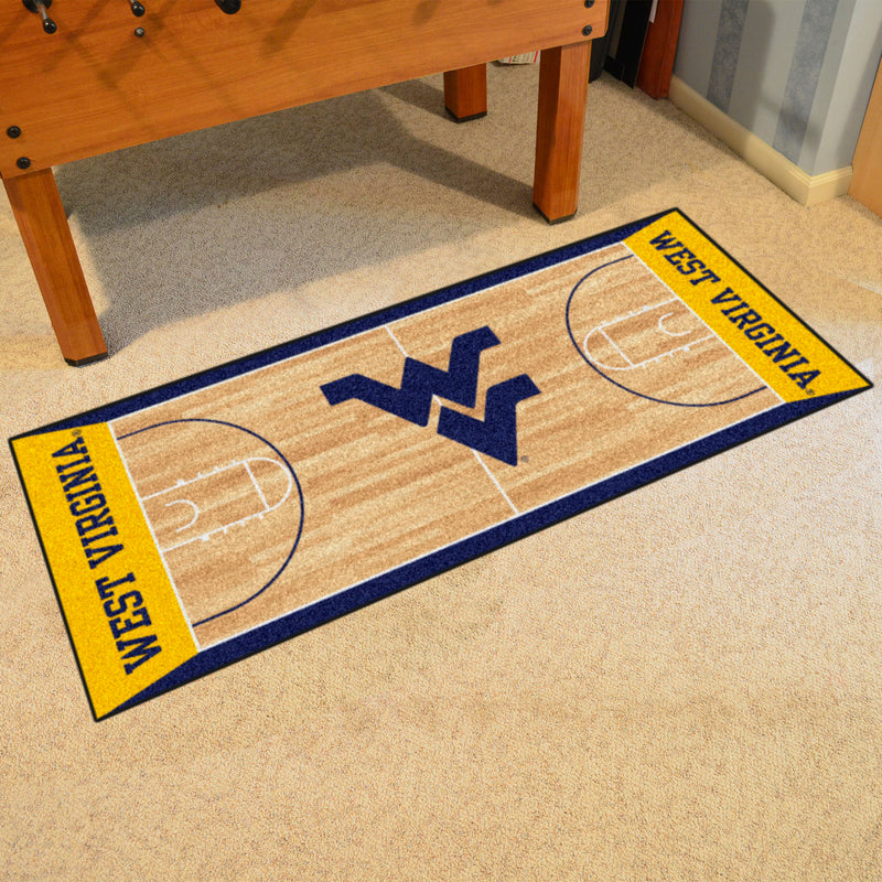 West Virginia University Collegiate NCAA Basketball Runner Mat