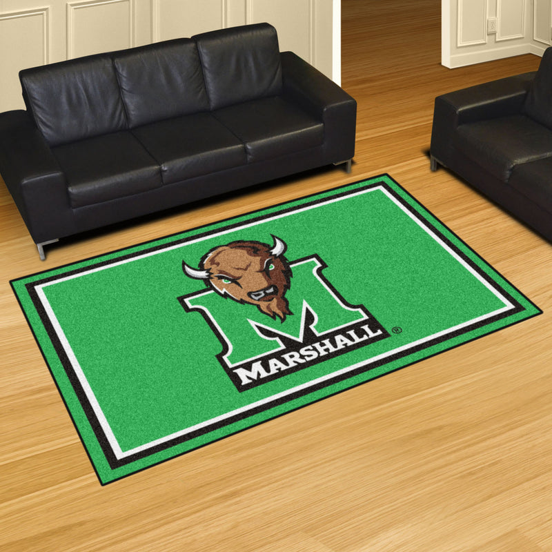 Marshall University Collegiate 5x8 Plush Rug