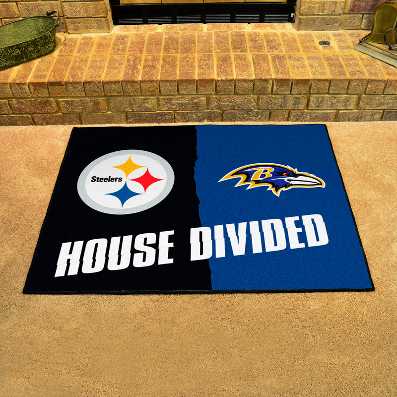 House Divided - Steelers / Ravens NFL Mats