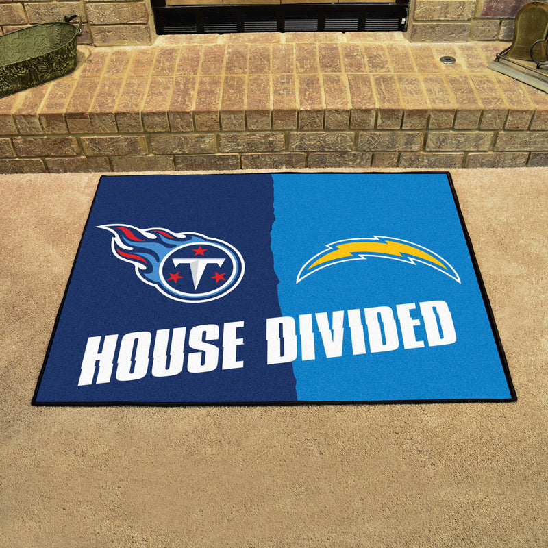 House Divided - Chargers / Broncos NFL Mats