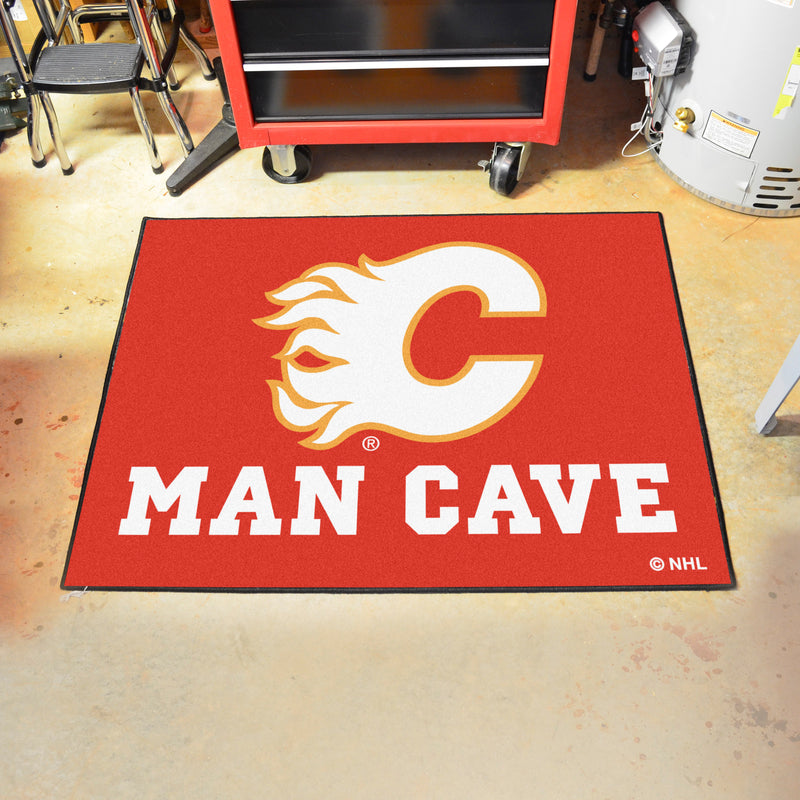 Calgary Flames NHL Man Cave All-Star Mat