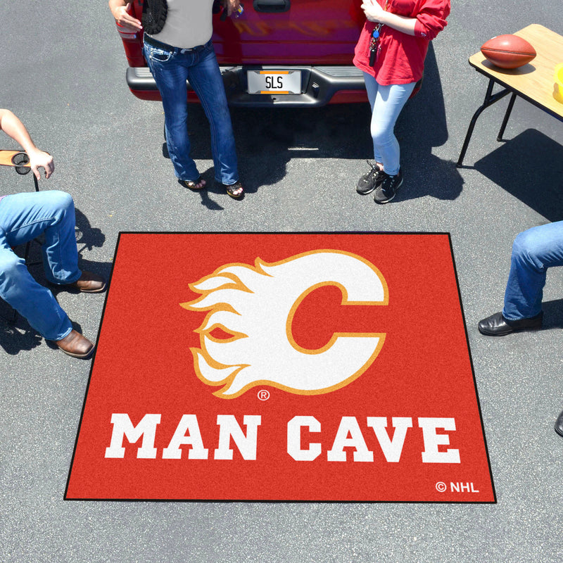 Calgary Flames NHL Man Cave Tailgater Mat