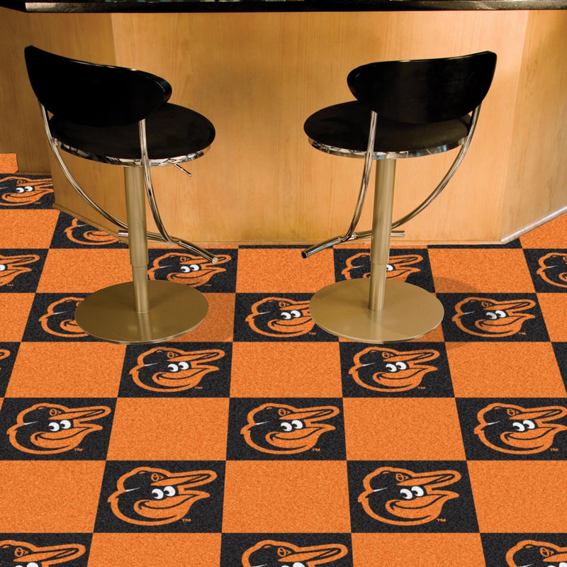 Baltimore Orioles Mascot MLB Team Carpet Tiles