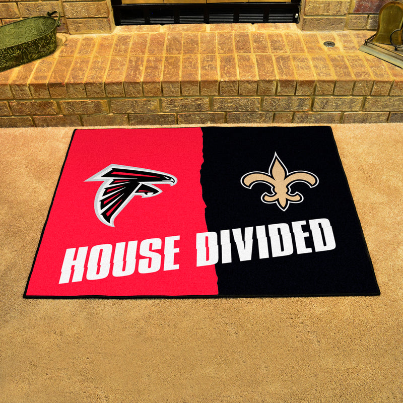House Divided - Falcons / Saints NFL Mats
