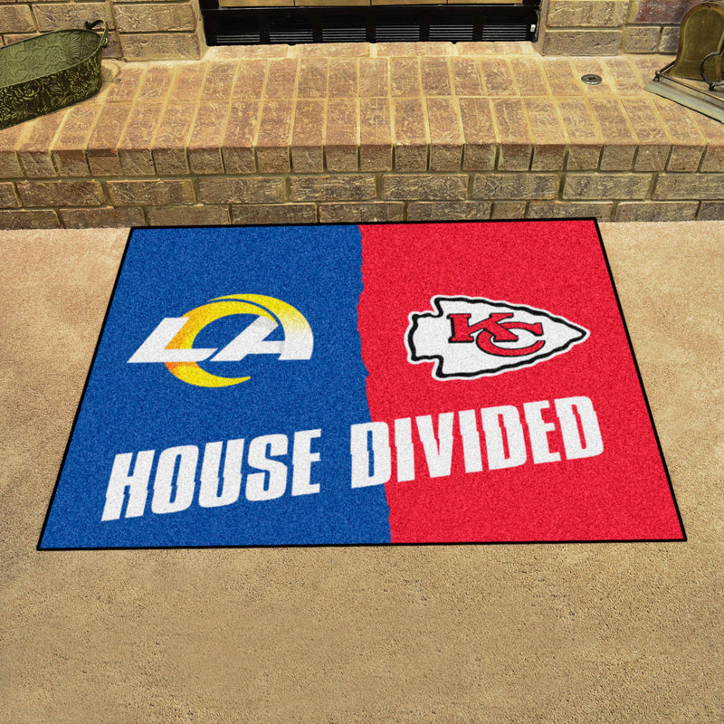 House Divided - Rams / Chiefs NFL Mats