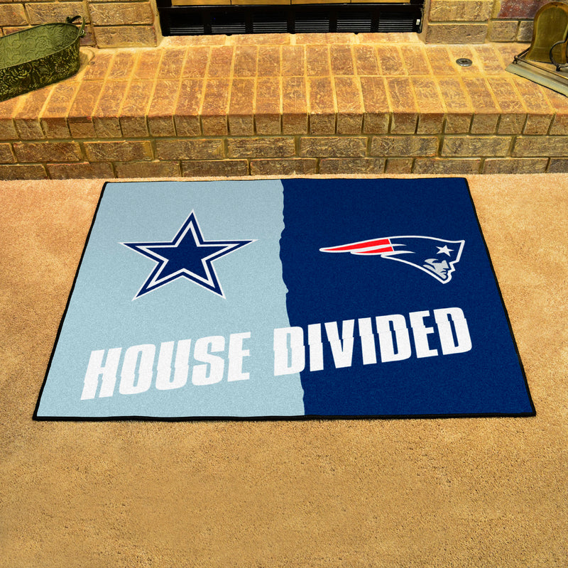 House Divided - Cowboys / Patriots NFL Mats