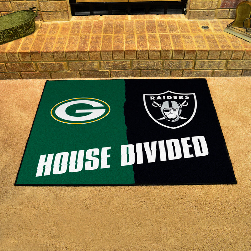 House Divided - Packers / Raiders NFL Mats