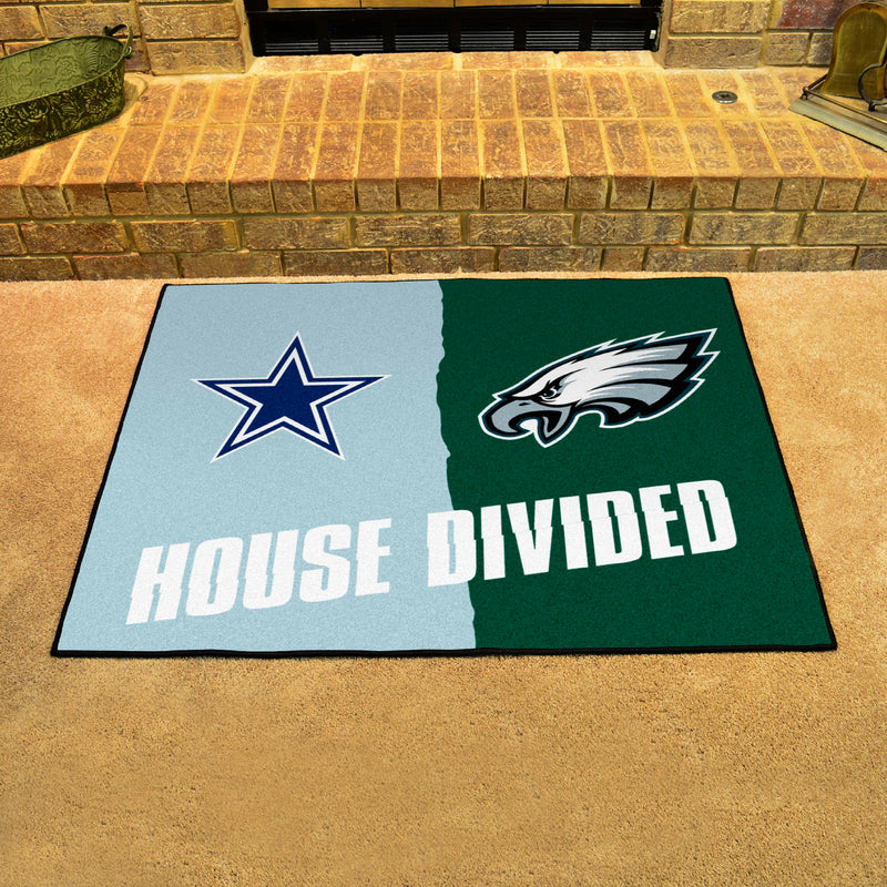 House Divided - Cowboys / Eagles NFL Mats