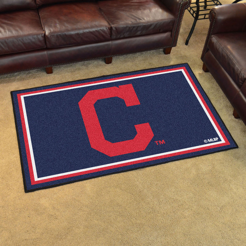 Cleveland Indians MLB 4x6 Plush Rugs