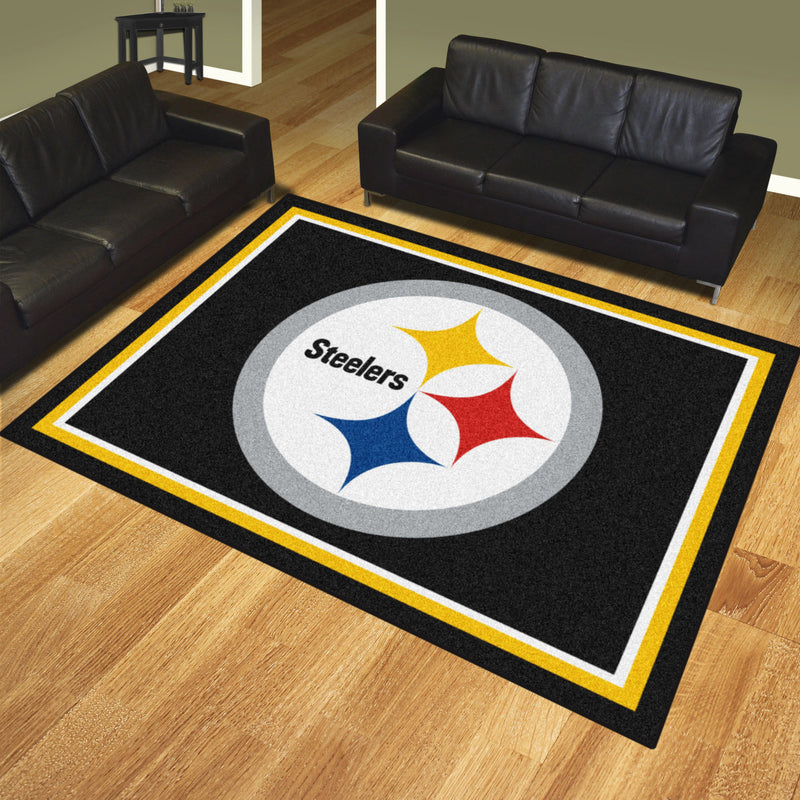 Pittsburgh Steelers NFL 8x10 Plush Rugs