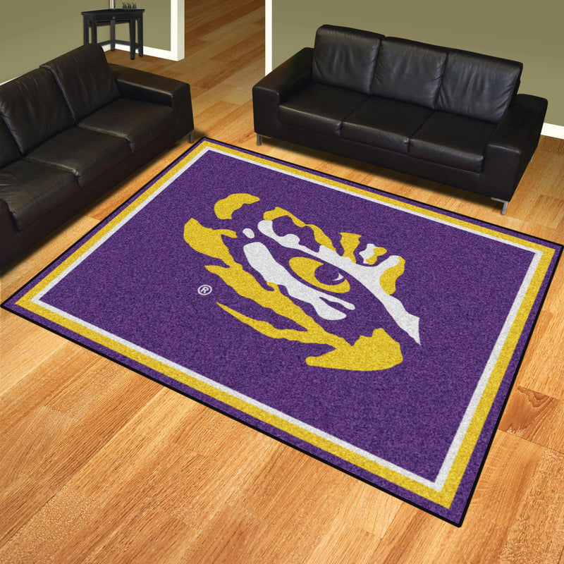 Louisiana State University Collegiate 8x10 Plush Rug