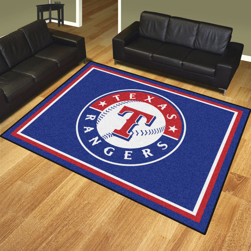 Texas Rangers MLB 8x10 Plush Rugs