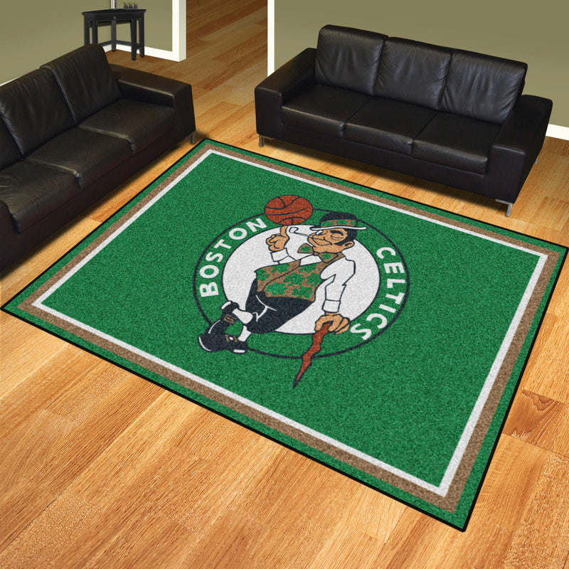 Boston Celtics NBA 8x10 Plush Rug