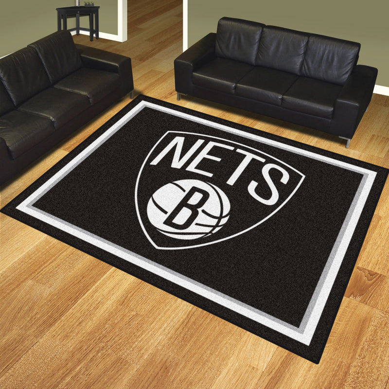 Brooklyn Nets NBA 8x10 Plush Rug