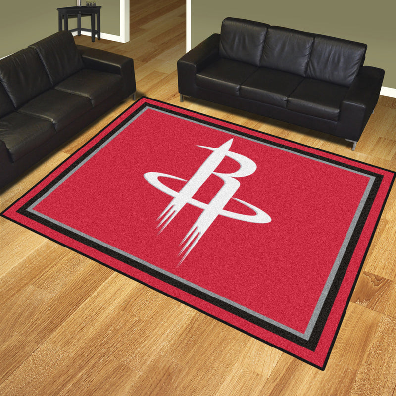 Houston Rockets NBA 8x10 Plush Rug