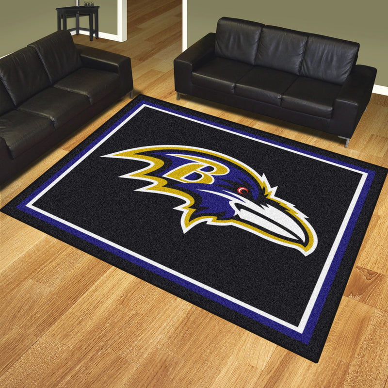 Baltimore Ravens NFL 8x10 Plush Rugs