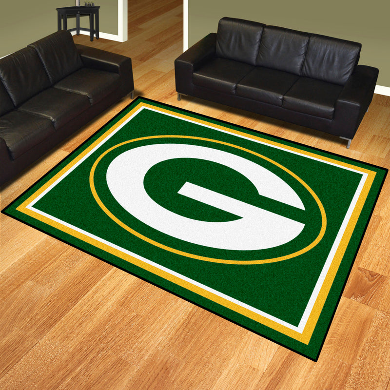 Green Bay Packers NFL 8x10 Plush Rugs