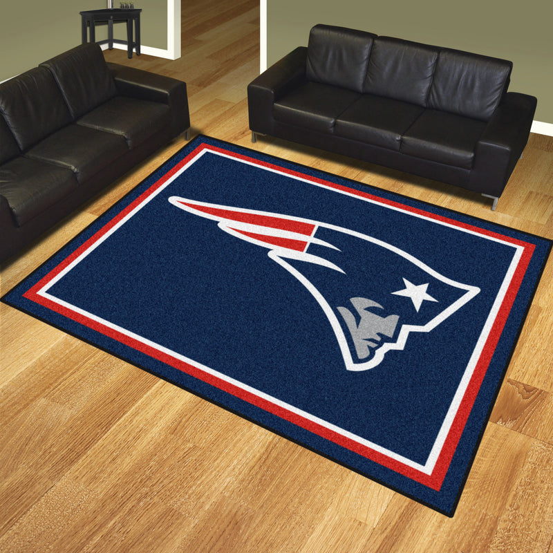 New England Patriots NFL 8x10 Plush Rugs