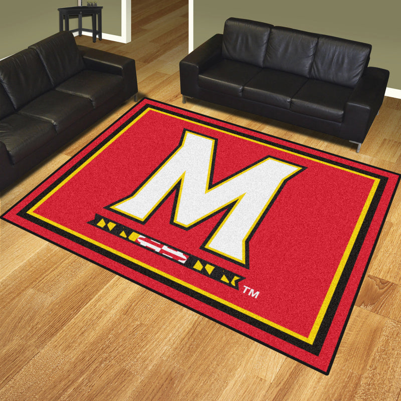 University of Maryland Collegiate 8x10 Plush Rug