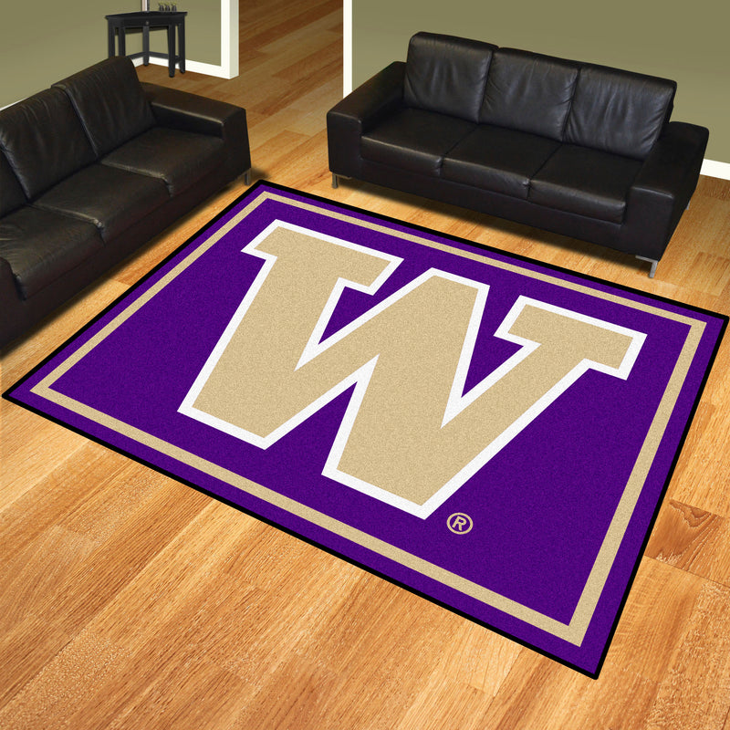 University of Washington Collegiate 8x10 Plush Rug