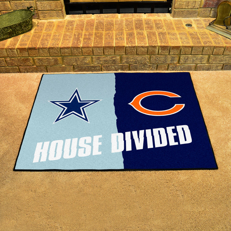 House Divided - Cowboys / Bears NFL Mats