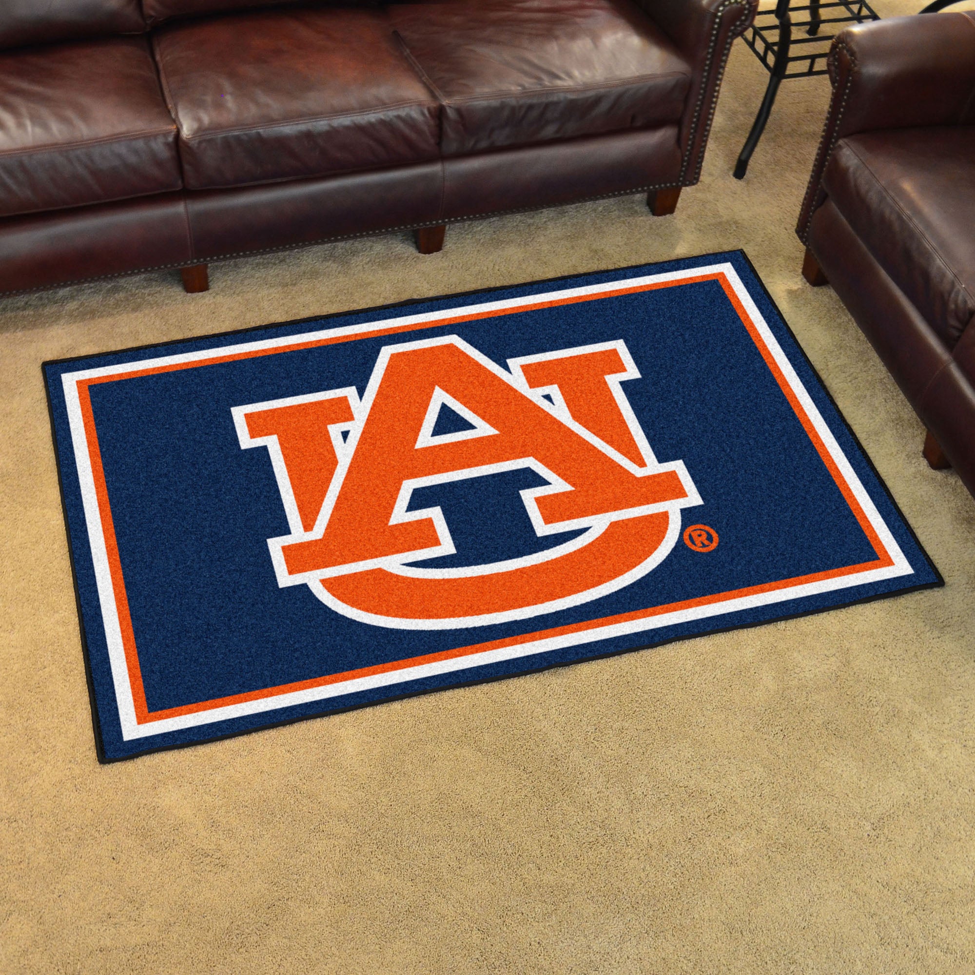 Collegiate Rugs Auburn University Collegiate 4x6 Plush Rug | Made in the USA