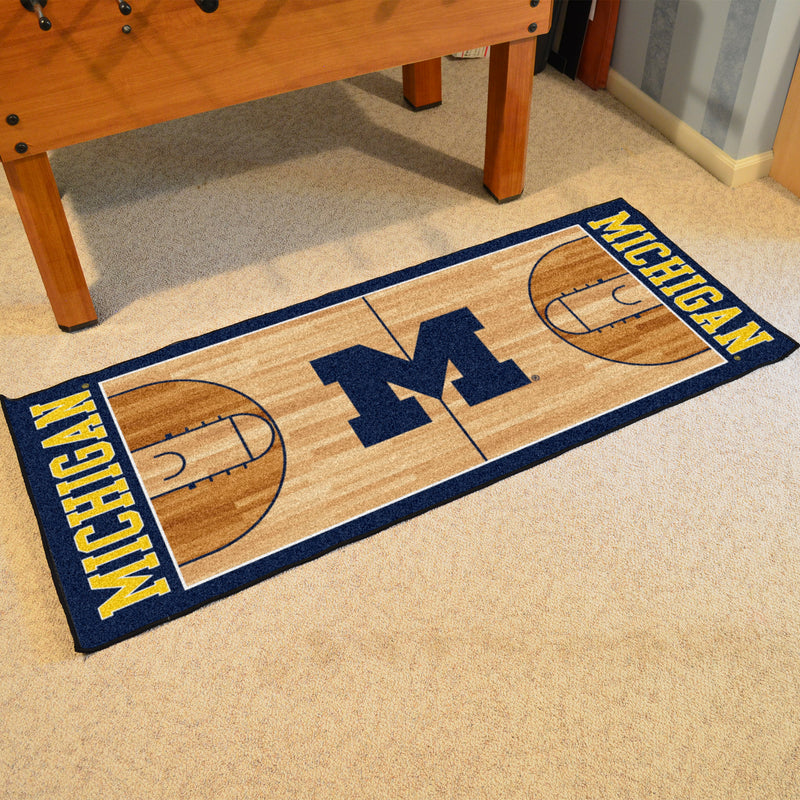 University of Michigan Collegiate NCAA Basketball Runner Mat