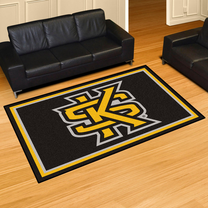 Kennesaw State University Collegiate 5x8 Plush Rug