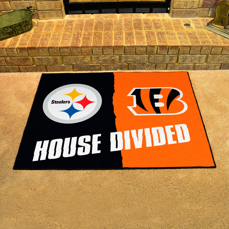 House Divided - Steelers / Bengals NFL Mats