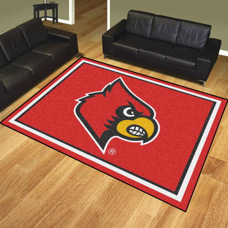 University of Louisville Collegiate 8x10 Plush Rug