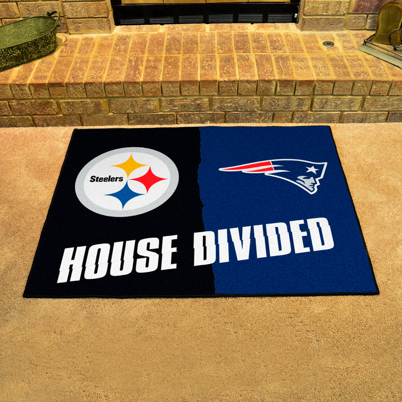 House Divided - Steelers / Patriots NFL Mats