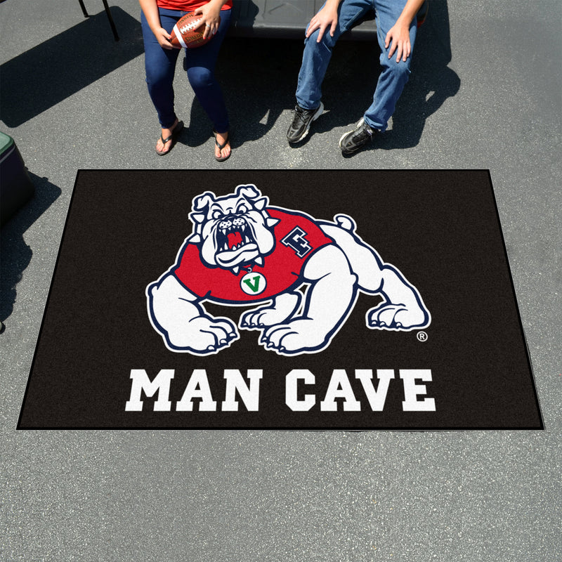 Fresno State Black Collegiate Man Cave Tailgater Mat