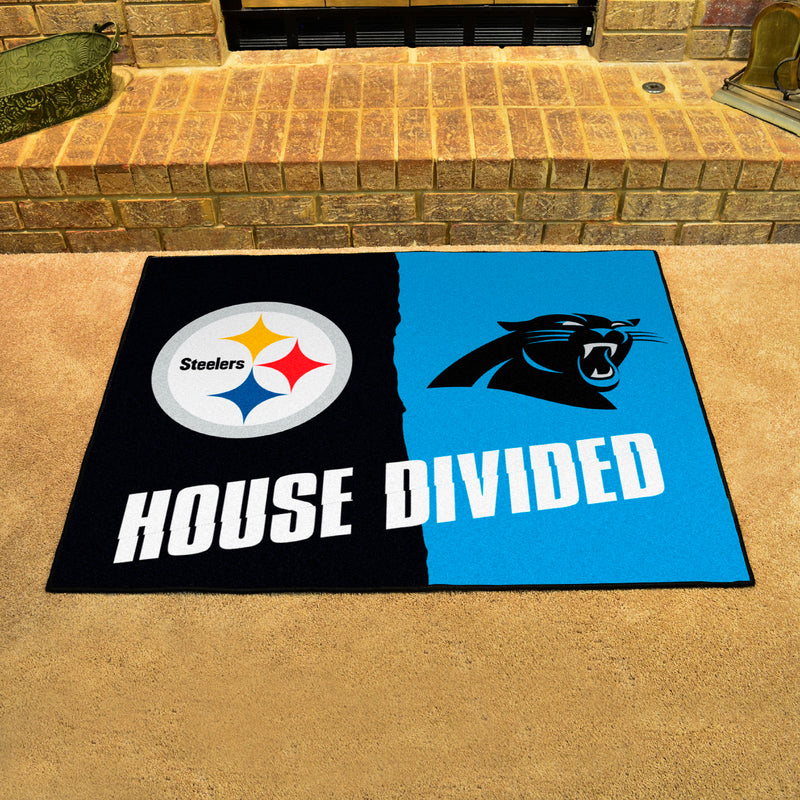 House Divided - Steelers / Panthers NFL Mats