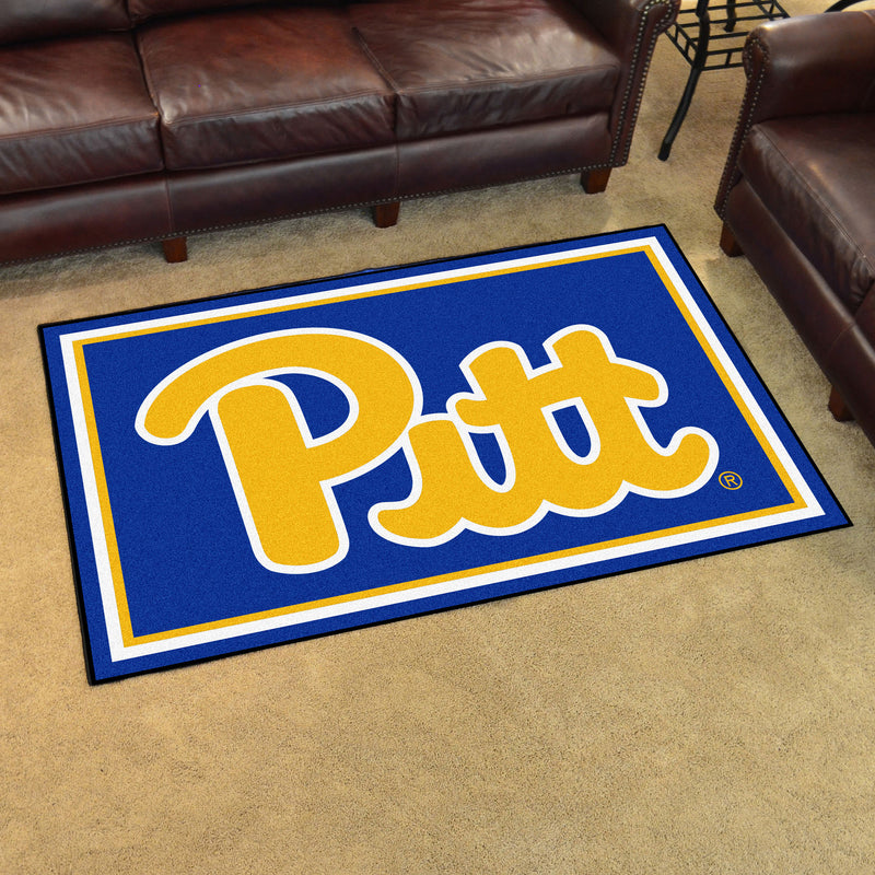 University of Pittsburgh Collegiate 4x6 Plush Rug