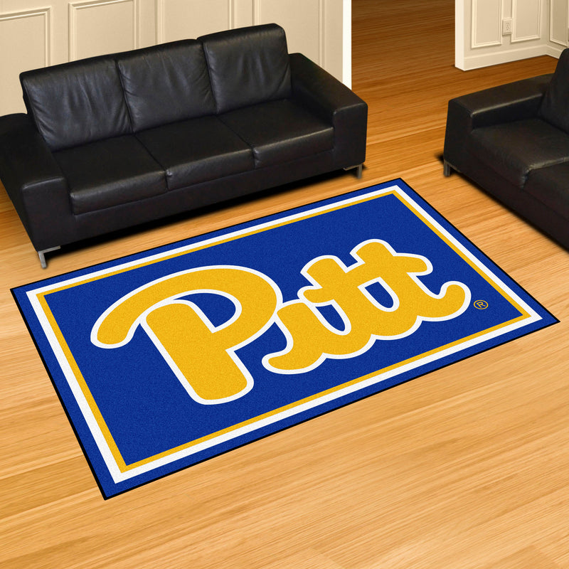 University of Pittsburgh Collegiate 5x8 Plush Rug