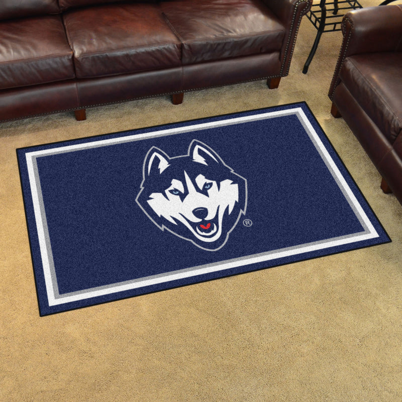 University of Connecticut Collegiate 4x6 Plush Rug